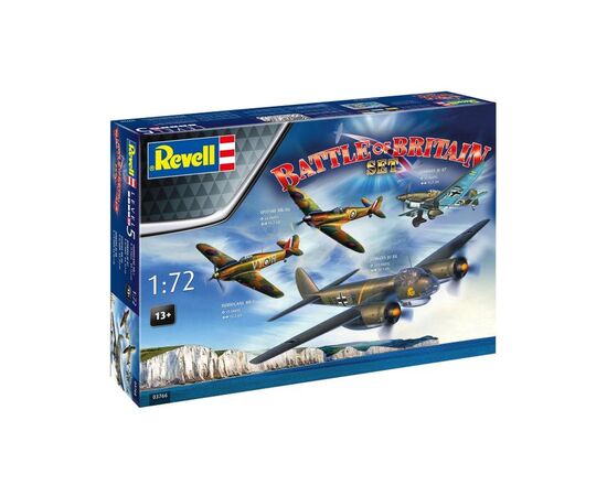 Збірна модель Revell На честь 85-річчя Битви за Британію 4 літаки, рівень 5, 1:72 (RVL-03766)