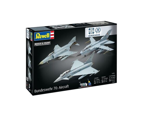 Сборная модель Revell набор к 70 годовщине ВВС Германии 3 самолета, уровень 5, 1:72 (RVL-05627), изображение 9