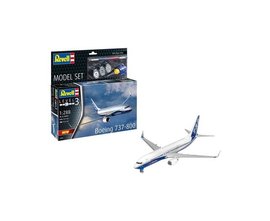 Сборная модель Revell набор Самолет Boeing 737-800, уровень 3, 1:288 (RVL-63809)
