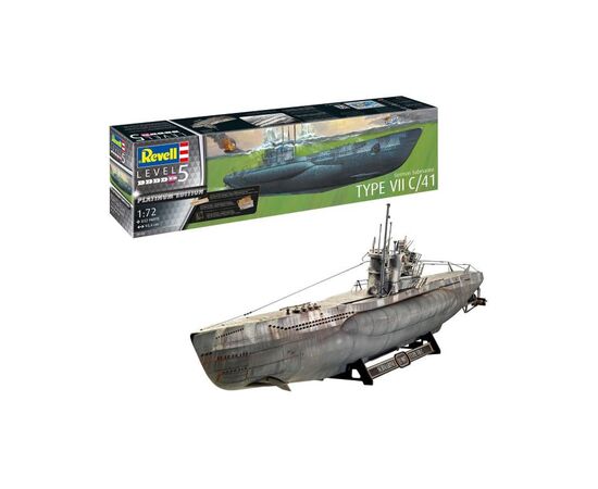 Сборная модель Revell Немецкая подлодка типа VII C/41, уровень 5, 1:72 (RVL-05163)