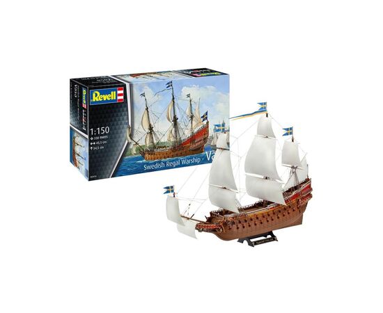 Збірна модель Revell Шведський королівський військовий корабель Vasa, рівень 4, 1:150 (RVL-05414)