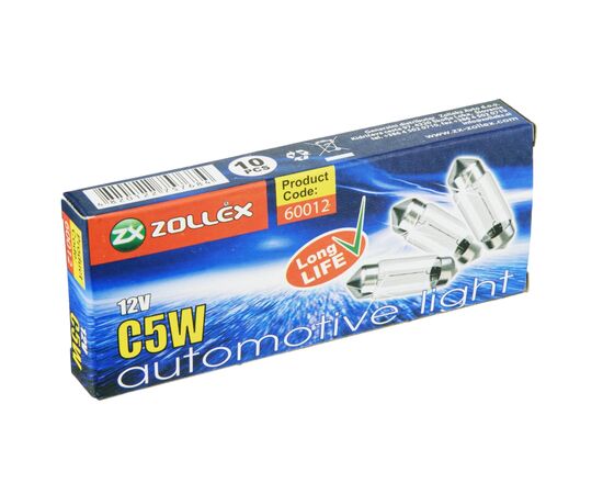 Автолампа Zollex C5W 12V 35mm, изображение 3