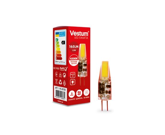 Лампочка Vestum LED COB G4 1,5W 4500K 12V (1-VS-8108)