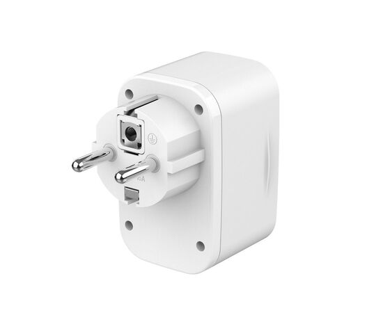 Зарядний пристрій Gembird 1xUSB-C PD20W + 1xUSB QC3.0 + Schuko white (TA-ACPDQC20-01-W), зображення 4