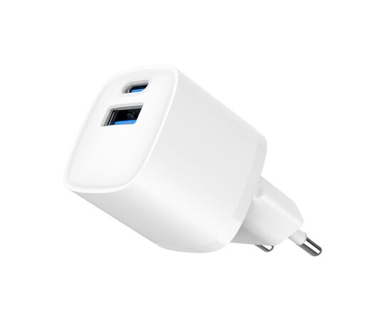 Зарядное устройство Gembird 1xUSB-C PD20W + 1xUSB QC3.0 white (TA-UC-PDQC20-W-01), изображение 5