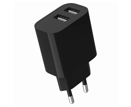 Зарядное устройство Gembird 2xUSB 12W black (TA-UC-2A12-01-BK), изображение 2
