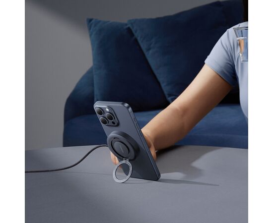 Зарядное устройство Baseus Simple Mini4 Magnetic Wireless Charging Stand Qi2 15W Cosmic Black (P10273300121-01), изображение 10