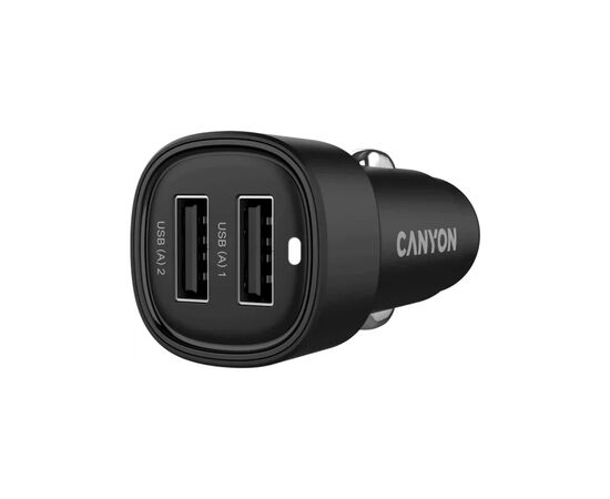 Зарядное устройство Canyon 2xUSB 24W black (CNE-CCABR2AA), изображение 3