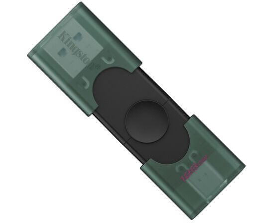 USB флеш накопитель Kingston 128GB DataTraveler Duo USB 3.2 / Type-C Black/Green (DTDEG2/128GB)
