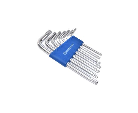 Ключ Стандарт TORX Г-образный с отверстием 7шт. (TKS0701)