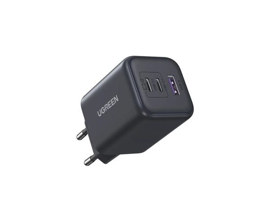 Зарядное устройство Ugreen 2xUSB-C PD45W + 1xUSB QC3.0 GaN X527 gray (65156B), изображение 4