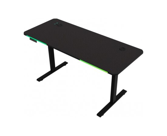 Компьютерный стол GT Racer T-S 1438 Black (T-S 1438 (140x60x73-118) Black), изображение 4