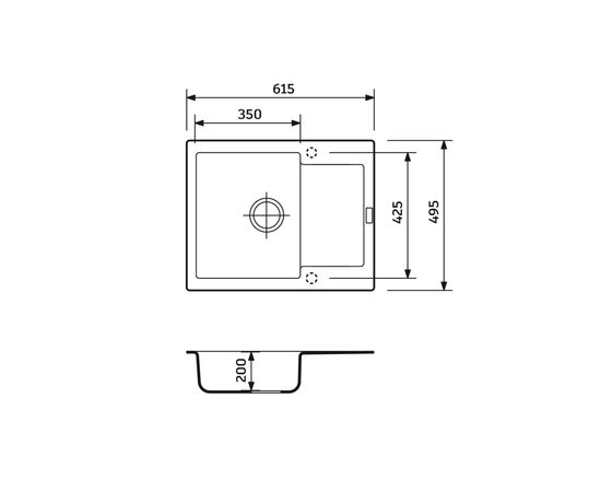Мойка кухонная Adamant Minimal Old stone (1824296102310), изображение 5