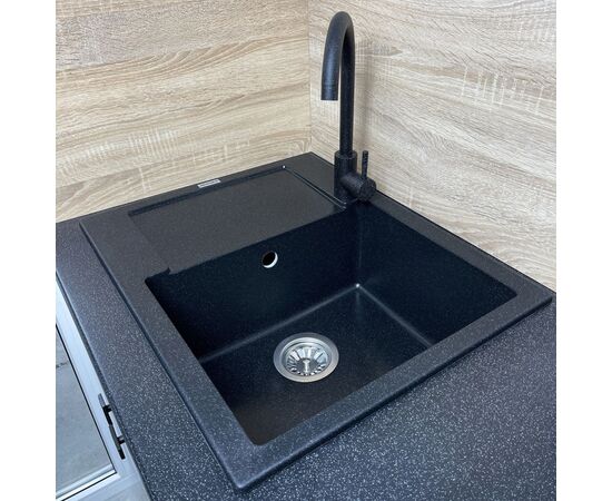 Мойка кухонная Adamant Minimal чорний (1824296102303), изображение 2