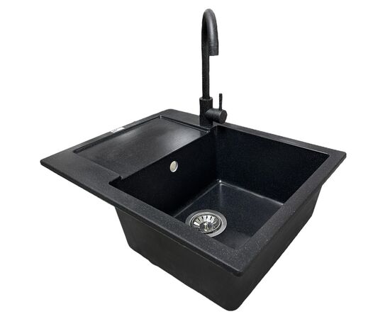 Мойка кухонная Adamant Minimal чорний (1824296102303), изображение 3