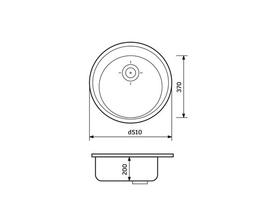 Мойка кухонная Adamant Sun Old stone (2006270043332), изображение 5
