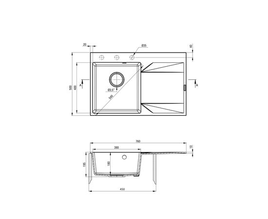Мойка кухонная Deante Evora графіт (ZQJ_211P), изображение 2
