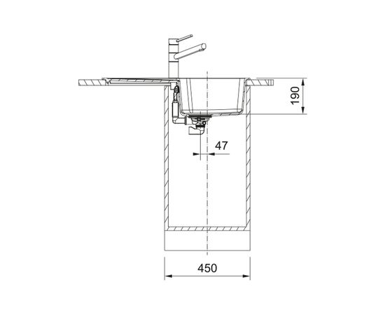 Мойка кухонная Franke City, фраграніт, онікс (114.0701.828), изображение 3