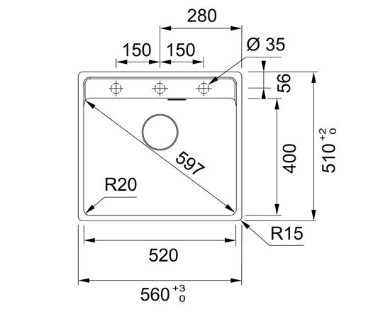 Мойка кухонная Franke Maris, фраграніт, білий (114.0668.820), изображение 2