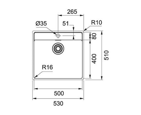 Мойка кухонная Franke Maris, нерж. сталь (127.0598.750), изображение 4