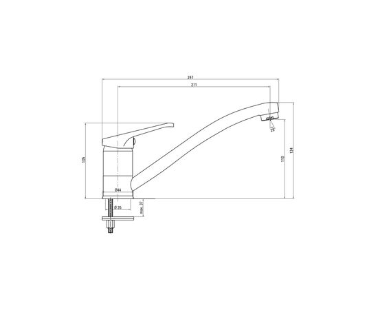 Мойка кухонная Deante Doppio, сталева мийка ZEN_0113 + змішувач BYU_060M, сатін (ZENA0113), изображение 7
