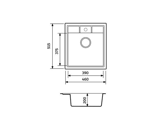 Мойка кухонная Adamant Brick Avena + змішувач (4824296209206), изображение 5
