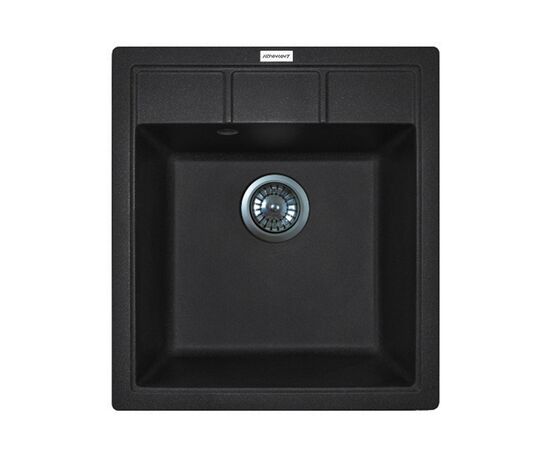 Мойка кухонная Adamant Brick чорний + змішувач (4824296209203), изображение 2