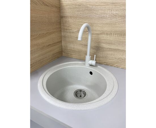 Мойка кухонная Adamant Sun Old stone + змішувач (4824296910110), изображение 2