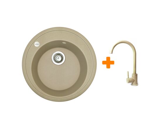 Мойка кухонная Adamant Sun Сахара + змішувач (4824296910102)