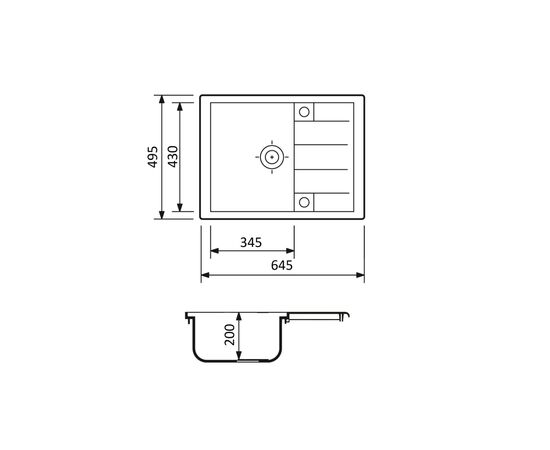 Мойка кухонная Adamant Anila Old stone + змішувач (182496910310), изображение 6