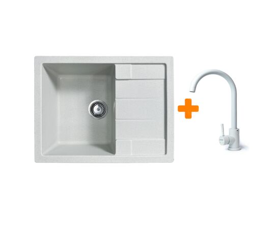 Мойка кухонная Adamant Anila Old stone + змішувач (182496910310)