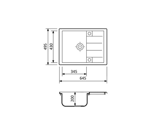 Мойка кухонная Adamant Anila графіт + змішувач (182496910313), изображение 6