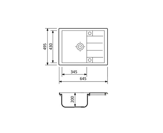 Мойка кухонная Adamant Anila Сахара + змішувач (182496910302), изображение 6