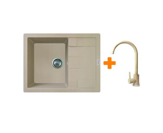 Мойка кухонная Adamant Anila Сахара + змішувач (182496910302)