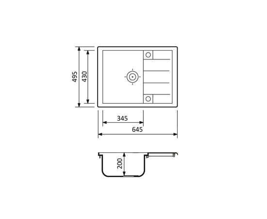 Мойка кухонная Adamant Anila Сахара + змішувач та дозатор (182496900302), изображение 7