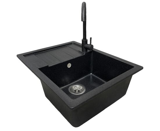 Мийка кухонна Adamant Anila чорний + змішувач та дозатор (182496900303), зображення 3