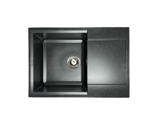 Мойка кухонная Adamant Horizon Medium графіт + змішувач та дозатор (4824296104513), изображение 3