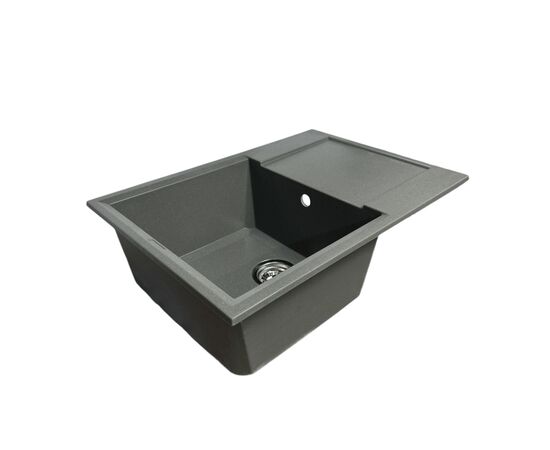 Мийка кухонна Adamant Horizon Medium сірий + змішувач та дозатор (4824296104504), зображення 2