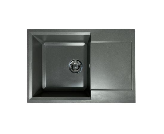 Мийка кухонна Adamant Horizon Medium сірий + змішувач та дозатор (4824296104504), зображення 3