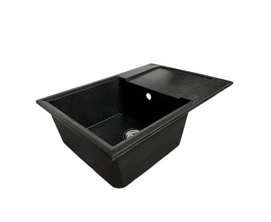 Мойка кухонная Adamant Horizon Medium чорний + змішувач (4824296104403), изображение 2