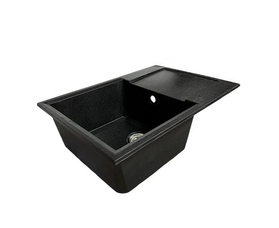 Мойка кухонная Adamant Horizon Medium чорний + змішувач та дозатор (4824296104503), изображение 2