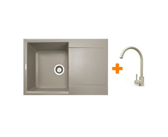 Мойка кухонная Adamant Horizon Avena + змішувач (1824296911506)