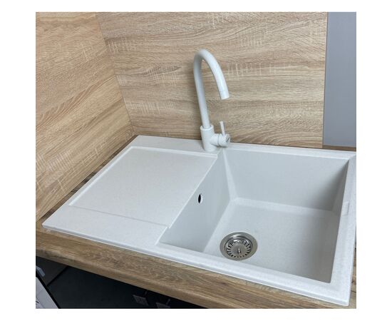 Мойка кухонная Adamant Horizon Old stone + змішувач (182496911510), изображение 2