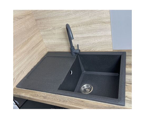 Мойка кухонная Adamant Horizon графіт + змішувач + дозатор (182496901513), изображение 2
