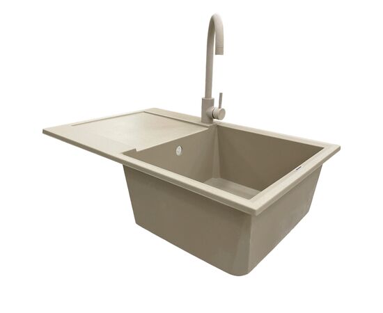 Мойка кухонная Adamant Horizon Сахара + змішувач (182496911502), изображение 3