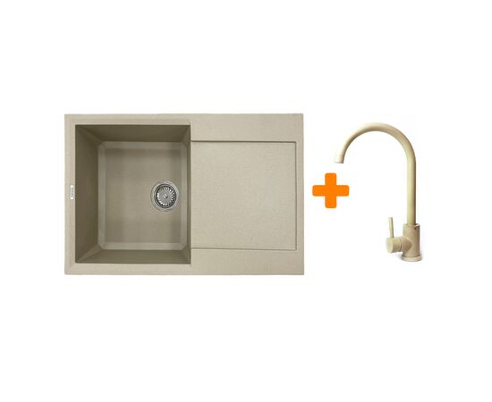Мойка кухонная Adamant Horizon Сахара + змішувач (182496911502)