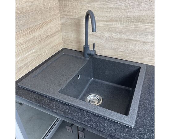 Мойка кухонная Adamant Minimal графіт + змішувач (1824296912313), изображение 2