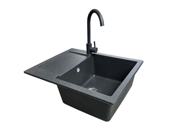 Мойка кухонная Adamant Minimal графіт + змішувач (1824296912313), изображение 3