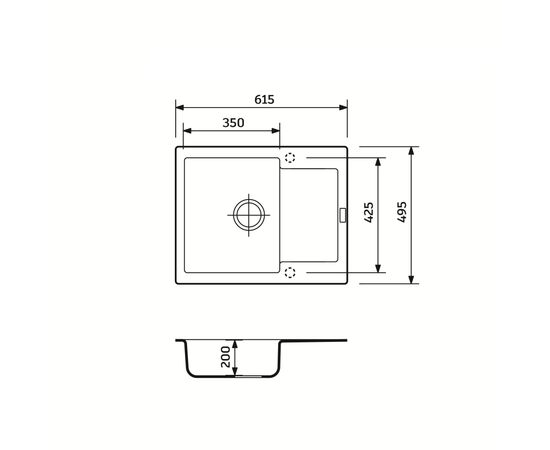 Мойка кухонная Adamant Minimal графіт + змішувач (1824296912313), изображение 6