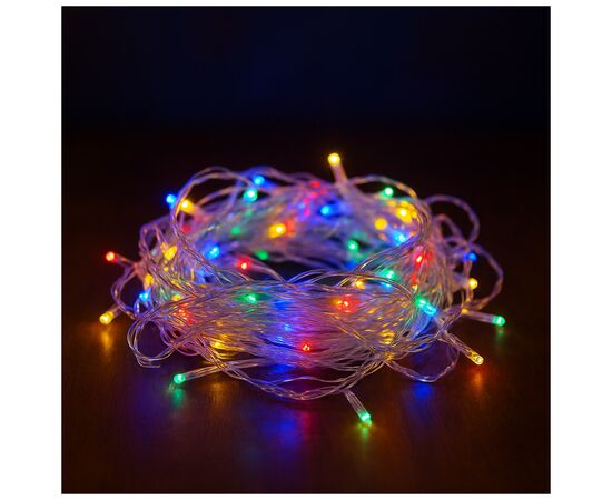 Гирлянда ColorWay LED 200 20 м (8 режимів) різнокольорова (прозорий кабель) USB (CW-G-200L20UTMC), изображение 2